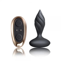Rocks Off Petite Sensation Desire Butt Plug w Remote - Black