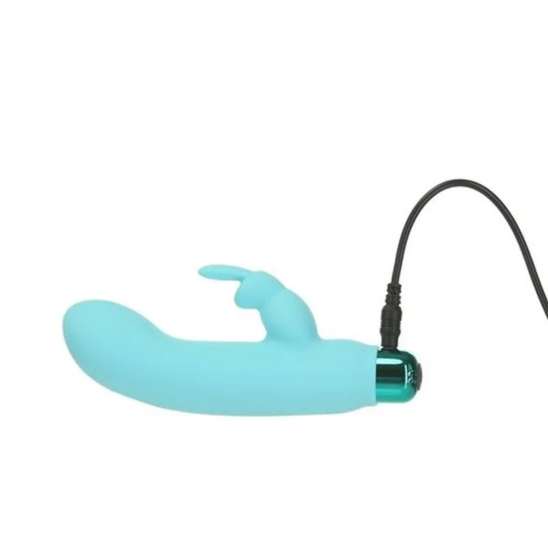 PowerBullet Alices Bunny Rechargeable Bullet Vibrator - Teal