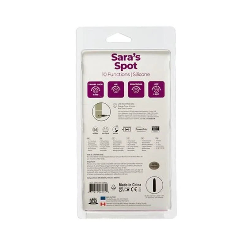 PowerBullet Power Bullet Sara's Spot Vibrator - Purple