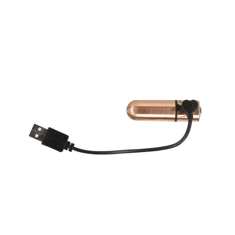 PowerBullet Power Bullet First Class 6cm Rechargeable w Crystal - Rose Gold