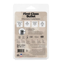 PowerBullet Power Bullet First Class 6cm Rechargeable w Crystal - Silver