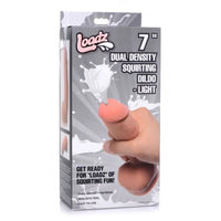 Loadz Dual Density Squirting Dildo w Balls Reservoir - 7"