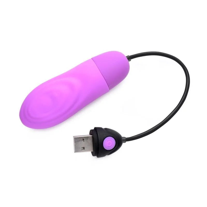 Bang 7X Pulsing Rechargeable Vibrating Bullet - Purple