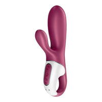 Satisfyer Hot Bunny Connect App Warming Vibrator Rabbit Vibrator - Burgundy