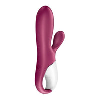 Satisfyer Hot Bunny Connect App Warming Vibrator Rabbit Vibrator - Burgundy