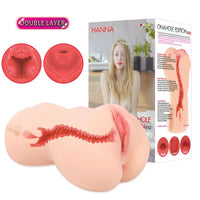 Hanna Onahole 2 Dual Layer 1:1 Handheld Pussy Masturbator