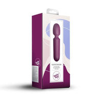 Rocks Off SugarBoo Playful Passion Wand Vibe Burgundy Vibrator - Burgundy