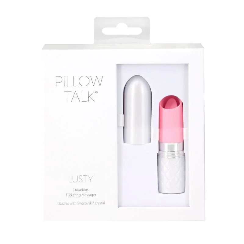 Pillow Talk Lusty Flickering Clitoral Vibrator - Pink