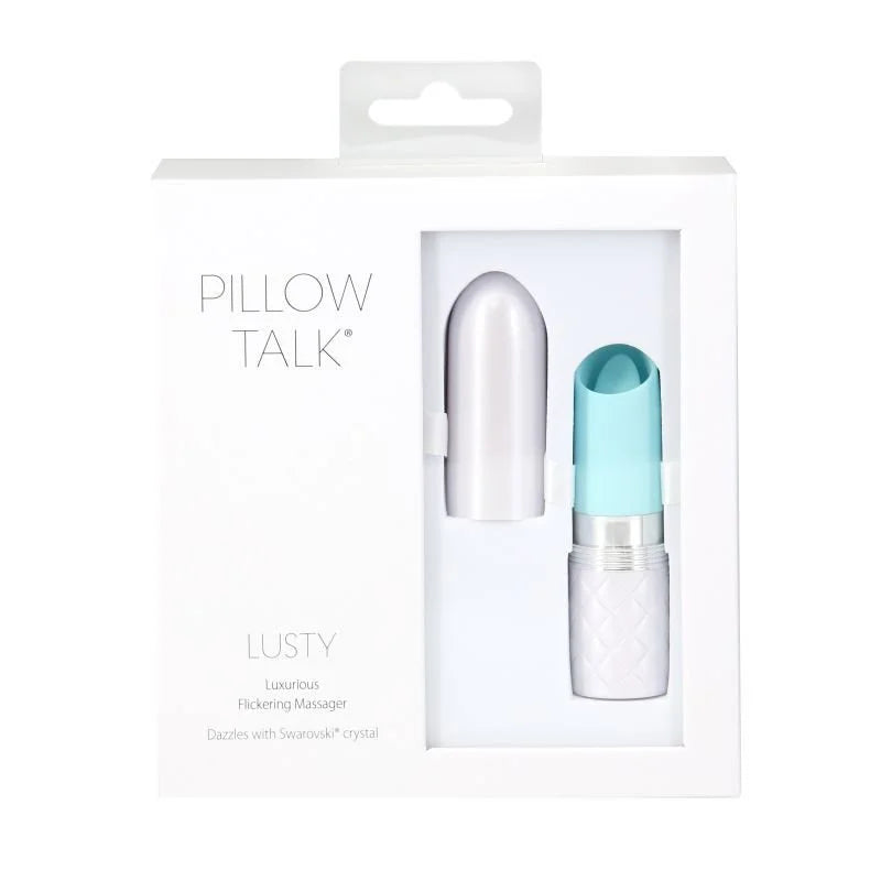 Pillow Talk Lusty Flickering Clitoral Vibrator - Teal