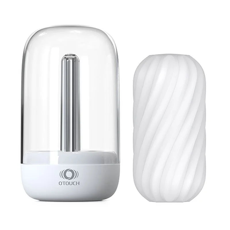 OTouch DECOR 2 Masturbator Sleeve w UV Sterilization and Heating Unit - Clear