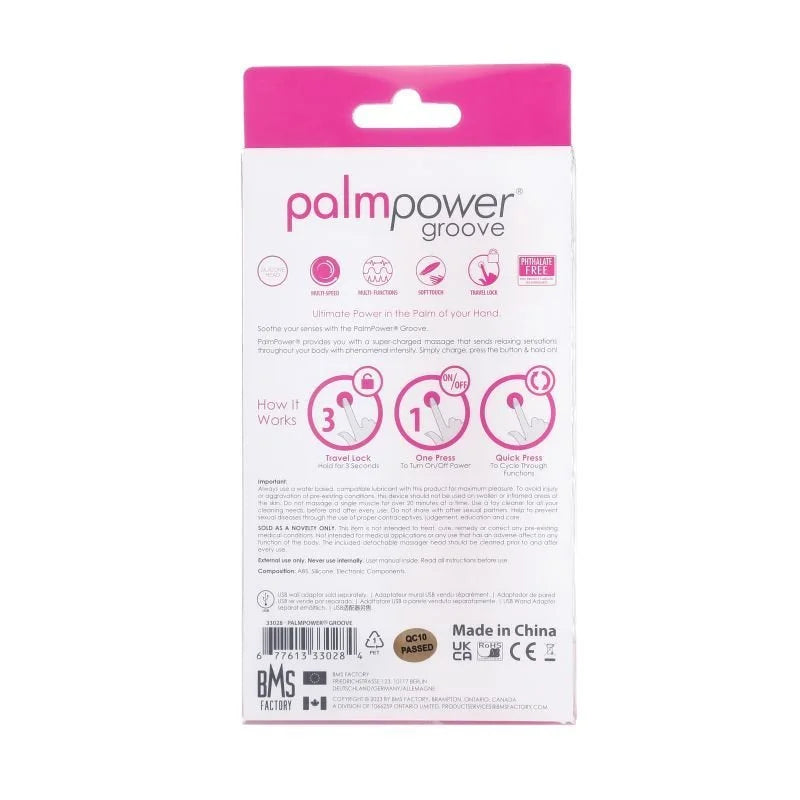 PalmPower Groove Mini Wand - Fuchsia