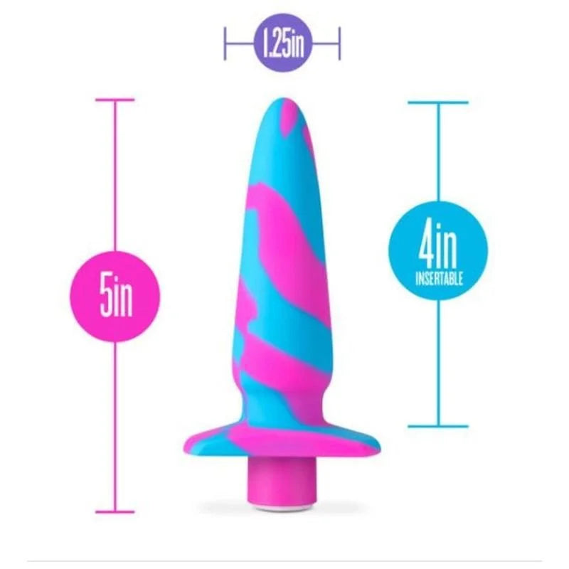Avant Vibrotize Silicone Mini Vibrating Anal Plug - Pink