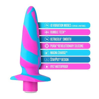 Avant Vibrotize Silicone Mini Vibrating Anal Plug - Pink