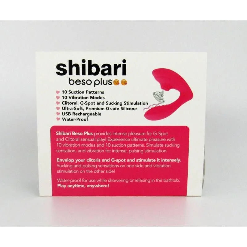 Shibari Beso Plus G-Spot and Clitoral Vibrator Pink