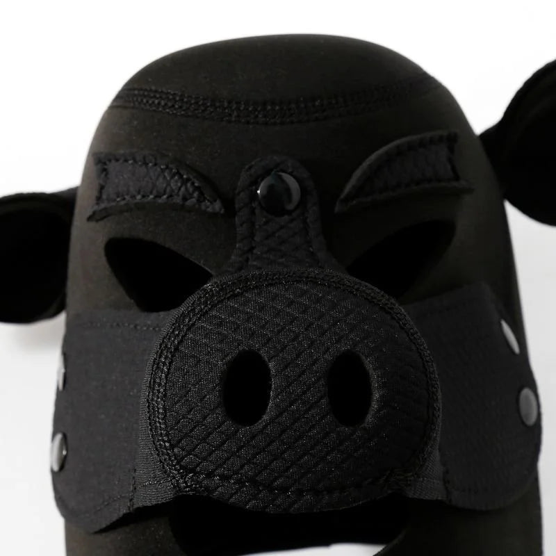 Daytona Neoprene Pig Mask - Black
