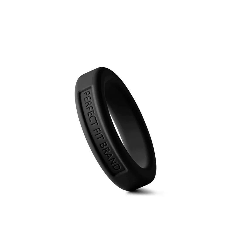 Perfect Fit Classic Silicone Medium Stretch Penis Ring 36mm Black
