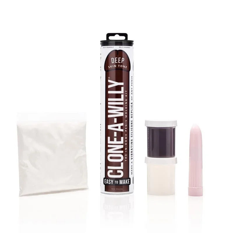 Clone a Willy Deep Skin Tone Dildo - Brown