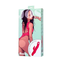 JOS Redli Heating and Rotating Rabbit Tickler - Red