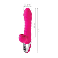 JOS To-Frolly Thrusting and Sucking Vibrator - Pink