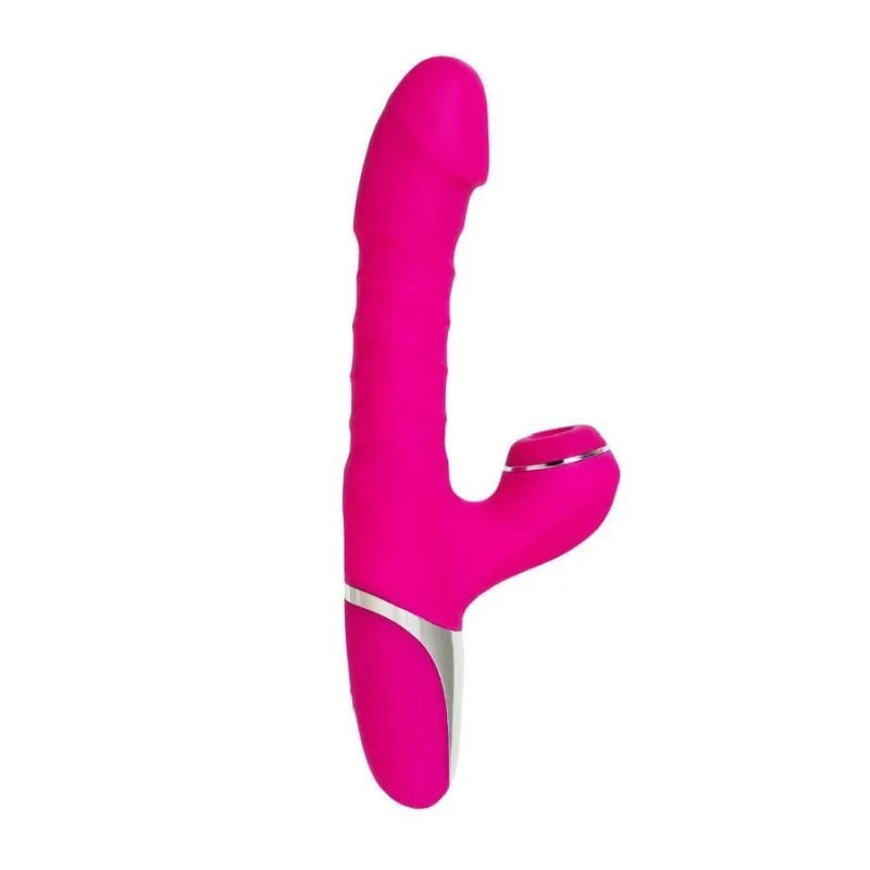 JOS To-Frolly Thrusting and Sucking Vibrator - Pink