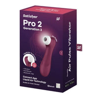 Satisfyer Pro 2 Gen 3 App Control Clitoral Stimulator - Wine Red