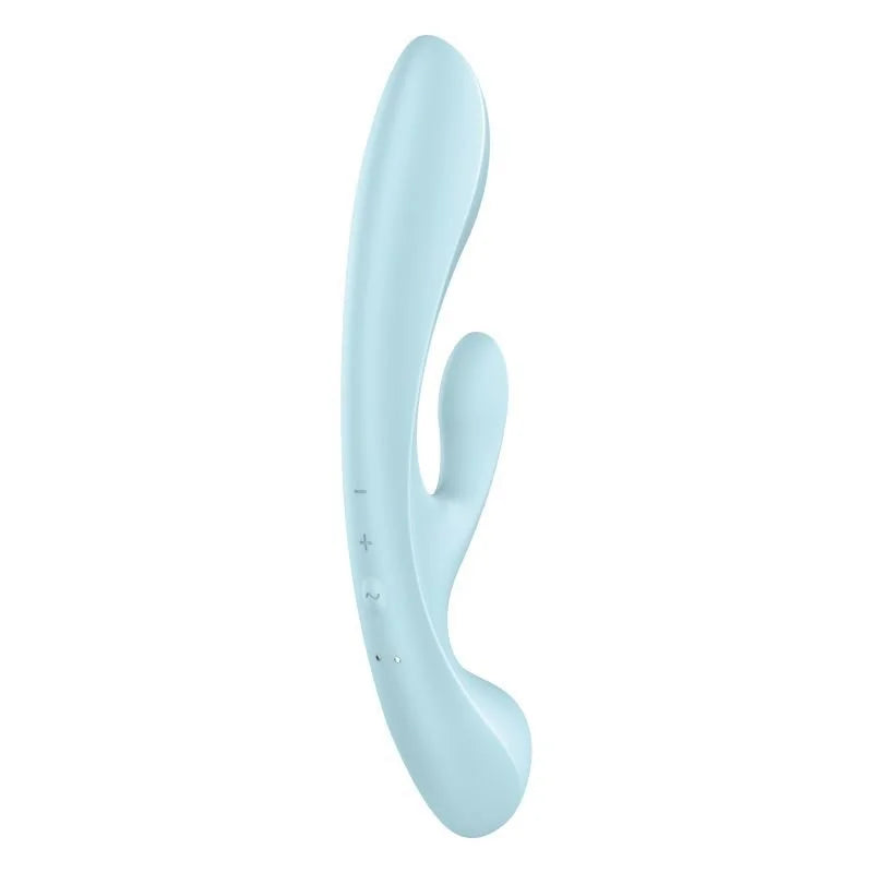 Satisfyer Triple Oh Rabbit Vibrator -Light Blue