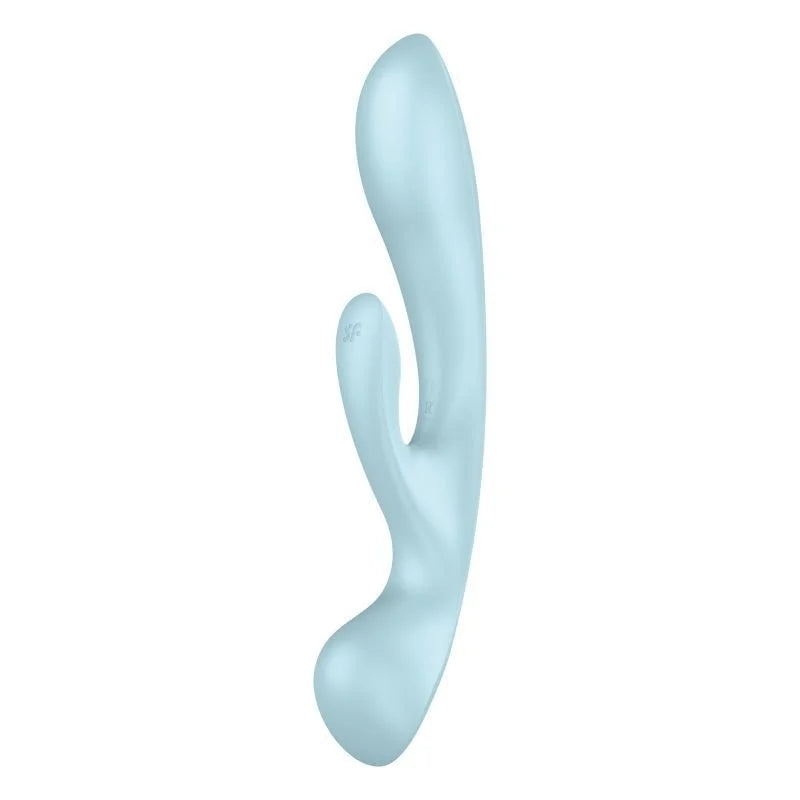 Satisfyer Triple Oh Rabbit Vibrator -Light Blue