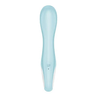 Satisfyer Air Pump 5+ App Compatible Inflatable G Spot Vibrator 8" - Blue