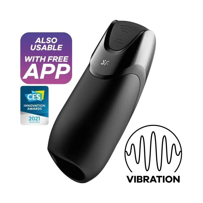 Satisfyer Men Vibration+ Vibrator - Black