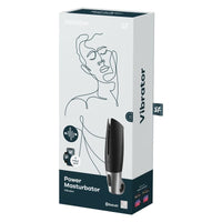 Satisfyer Men Power Masturbator Black Silver Vibrator