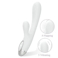 Pada Rabbit and G-Spot Pulsing Vibrator - White
