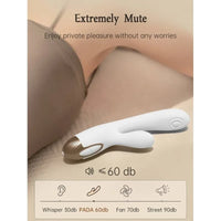 Pada Rabbit and G-Spot Pulsing Vibrator - White