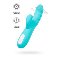 JOS Merry Swirl Rotating Shaft Rabbit Vibrator Blue - Blue