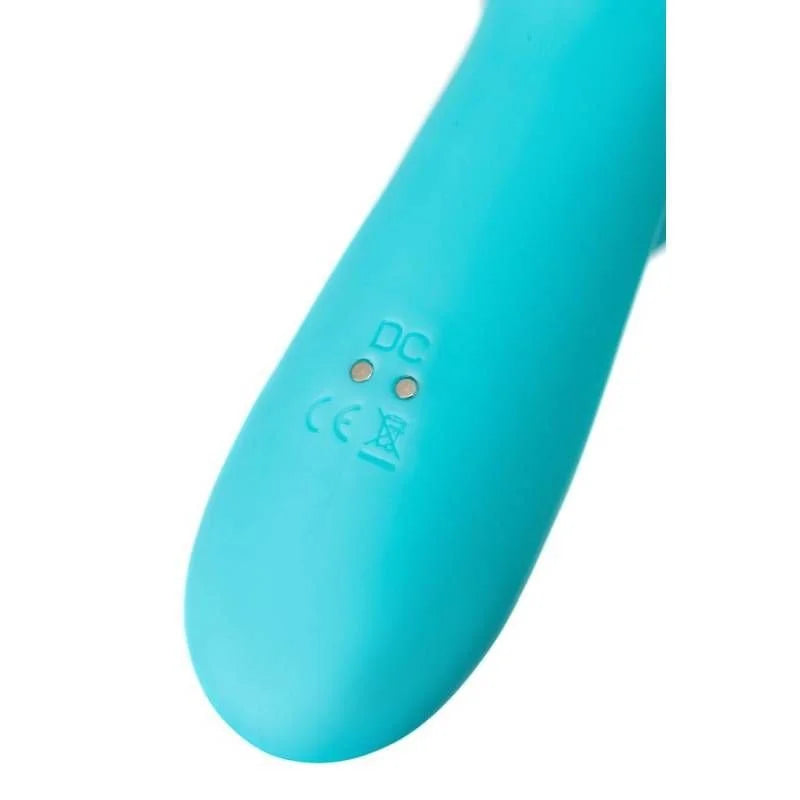 JOS Merry Swirl Rotating Shaft Rabbit Vibrator Blue - Blue