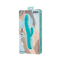 JOS Merry Swirl Rotating Shaft Rabbit Vibrator Blue - Blue