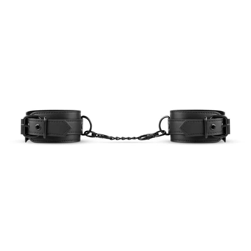 Bedroom Fantasies Faux Leather Ankle Cuffs - Black