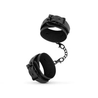 Bedroom Fantasies Faux Leather Ankle Cuffs - Black