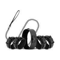 Bedroom Fantasies Total Restraint Complete Set - Black