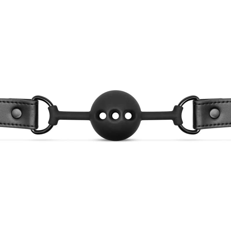 Bedroom Fantasies Breathable Silicone Ball Gag - BlackBF009BLK