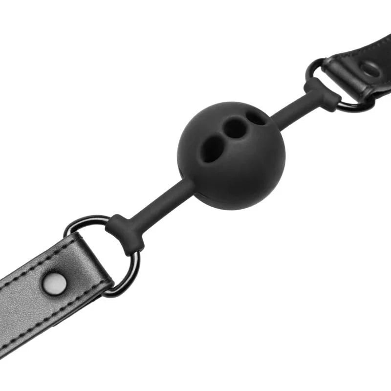 Bedroom Fantasies Breathable Silicone Ball Gag - BlackBF009BLK