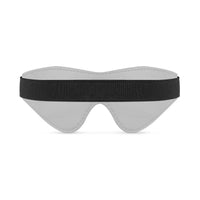 Bedroom Fantasies Faux Leather Blindfold - Black