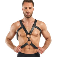 Bedroom Fantasies Rocco Bondage Harness - Black