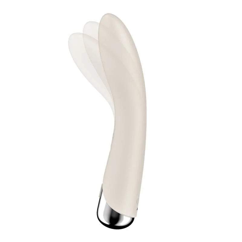 Satisfyer Spinning Vibe 1 Rotating Vibrator 6.9" - Beige