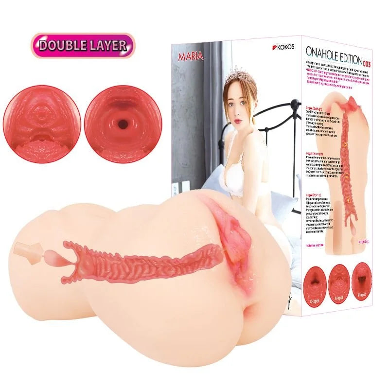 Kokos Maria Onahole 3 Dual Layer 1:1 Handheld Pussy Masturbator
