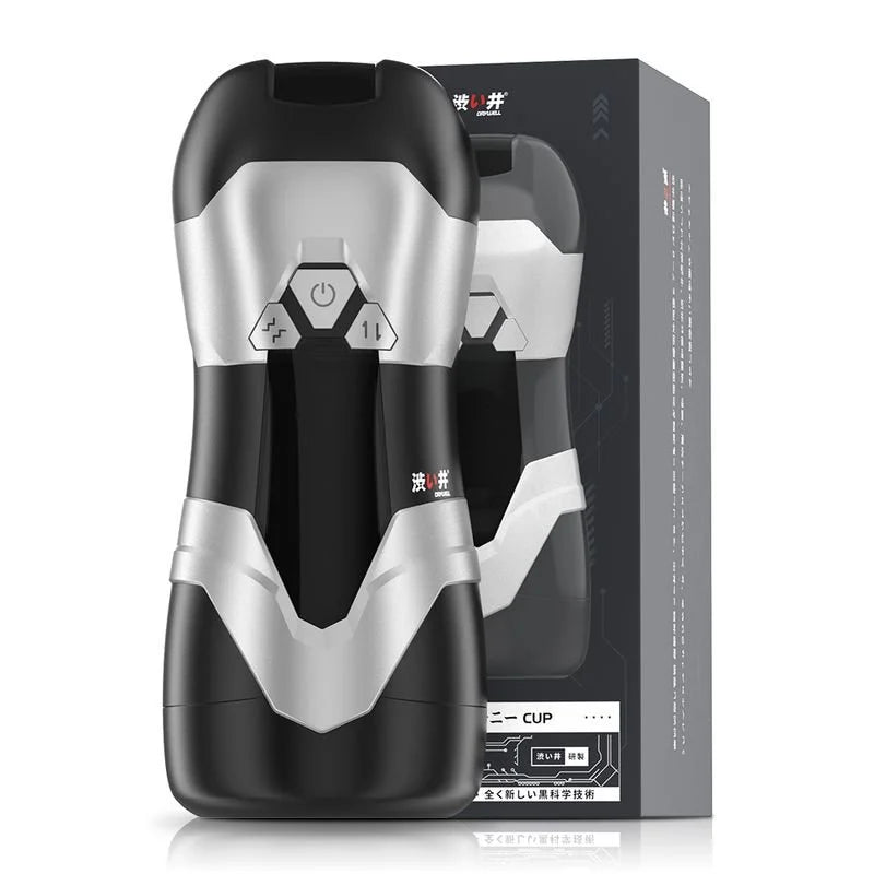 DVA Automatic Thrusting & Vibrating Masturbator - Black