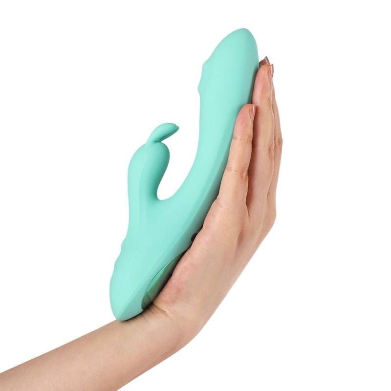 Arosum G-Rabbit Rotating G-Spot and Clitoral Vibrator - Teal