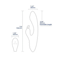 Arosum G-Rabbit Rotating G-Spot and Clitoral Vibrator - Teal