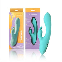 Arosum G-Rabbit Rotating G-Spot and Clitoral Vibrator - Teal