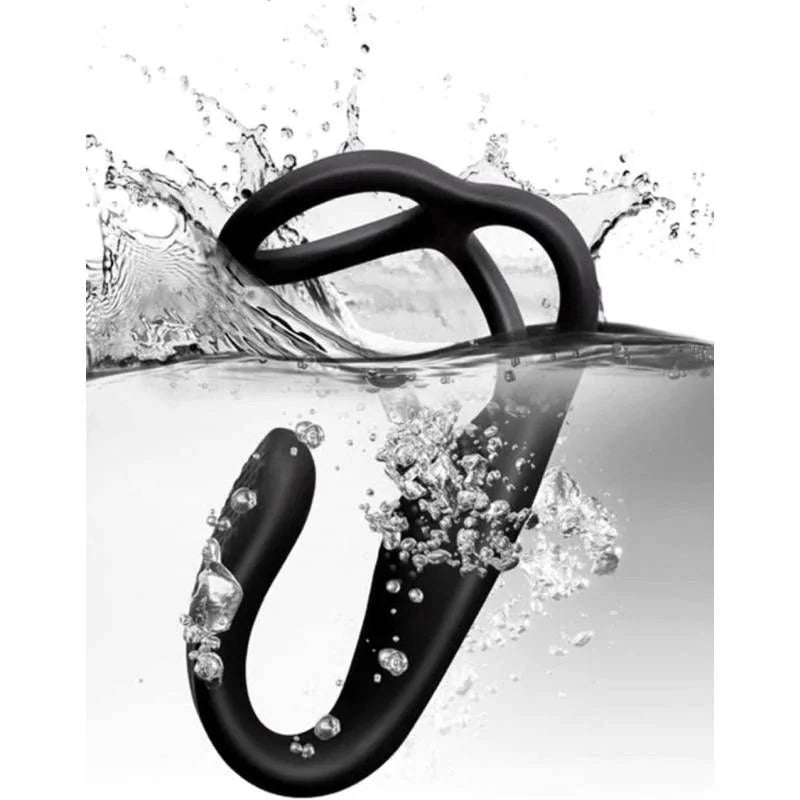 Rocks Off The Vibe - Cock, Ball & Anal Stimulator Vibrator - Black