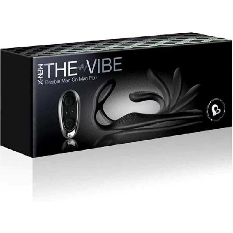 Rocks Off The Vibe - Cock, Ball & Anal Stimulator Vibrator - Black